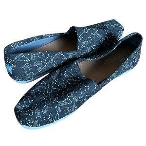 Black Constellation Slip-On Shoes